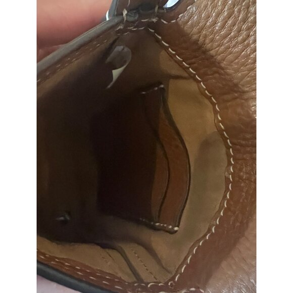 Tory Burch Camel Brown Leather Miller Shoulder Bag/Crossbody - Picture 8 of 10